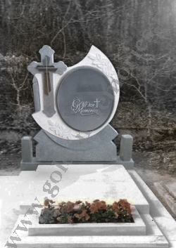 Cruce funerara oglinda gri inchis