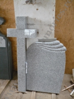 Monument funerar cu cruce valuri