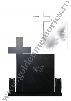 monument funerar dreptunghic cu cruce