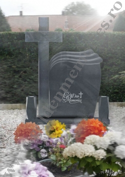 monument funerar cu cruce valuri