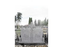 monument funerar dublu cu cruce valuri