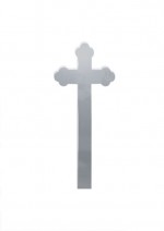 Cruce funerara trifoi gri deschis
