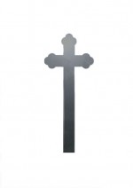 Cruce funerara trifoi granit gri inchis