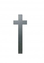 Cruce funerara dreapta din granit gri inchis